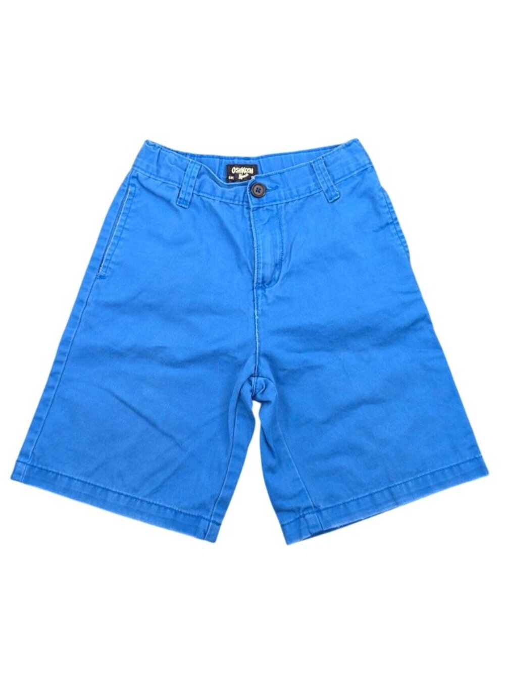 Boy's OshKosh B'gosh Blue Shorts Adjustable Waist 100% Cotton Size 7 Chino